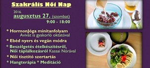 Szakrális Női Nap * Élmény-Tanulás-Gyógyulás